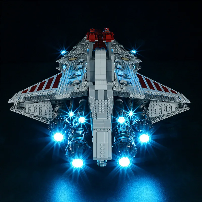 DIY Kit Luz LED para Lego 75367 Starings Wars, República Ataque Cruiser, apenas luz LED sem Blocos Modelo, Venator Classe