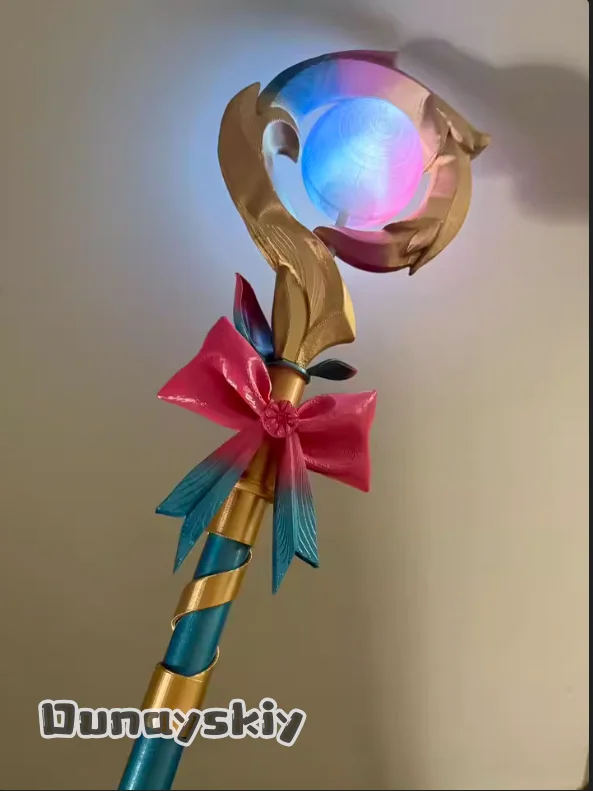 Honkai Star Rail Hyacine Cosplay Staff Weapon Prop Role-playing 100CM Handheld Staff Weapon Prop Halloween Party Props Accessory