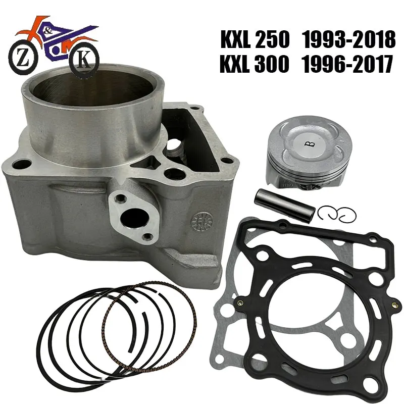 

78mm Motorcycle Cylinder Kit For KAWASAKI KLX250 1993-2016 KLX300 1996-2007 Big Bore Engine Parts Piston Ring Kit 300CC