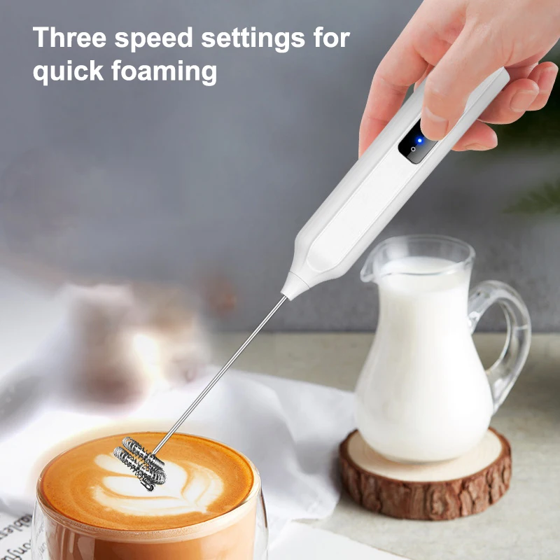 Electric Handheld Milk Frother, Coffee Cream Mixer, Egg Beater, Made Of 304 Stainless Steel, Multi-functional Household Whisk.