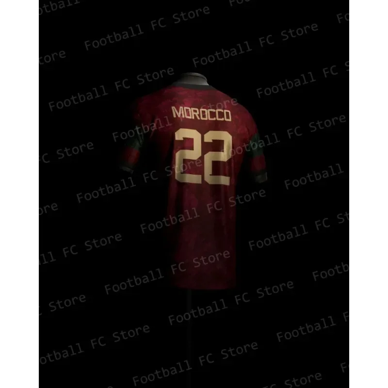 24-25 Turkish Newest Arrival Mens Deep Red Black Yildizlilar Soccer Uniform  Boys Girls Football Training Jersey For Adults&Kid