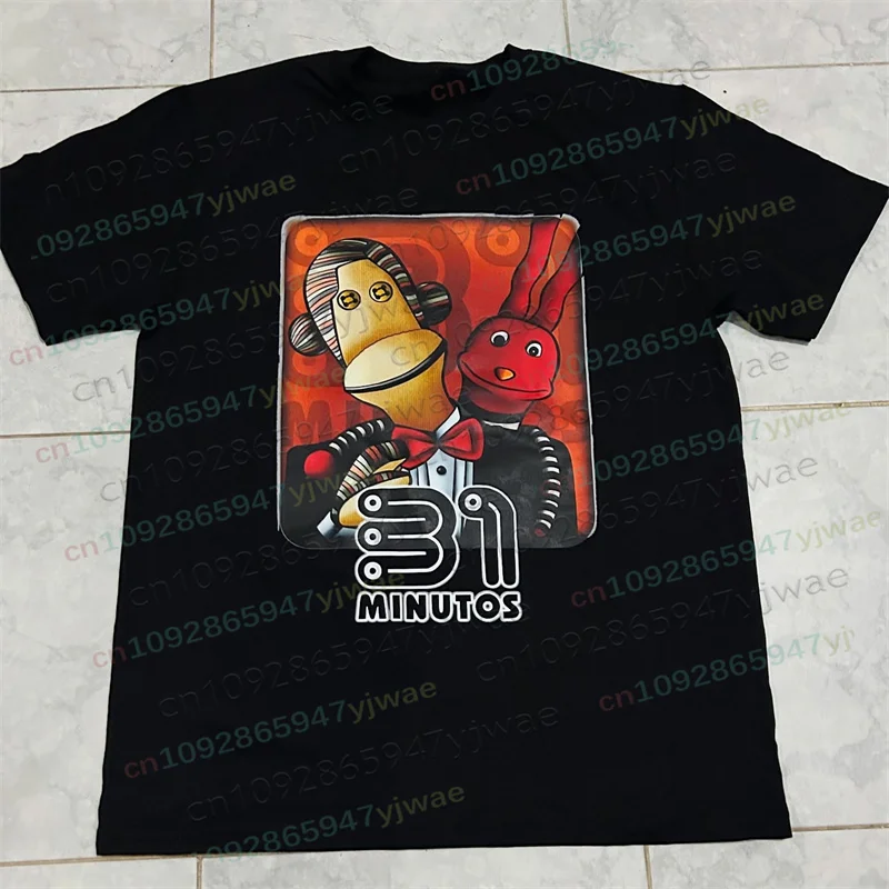 ฮวน คาร์ลอส โบโดเก เสื้อยืดลายกรีนโน้ต สำหรับผู้ชายและผู้หญิง 31 มินิโตส วินเทจ แขนสั้น สไตล์ฮาราจูกุ แฟชั่นลำลอง เสื้อยืดคอสเพลย์