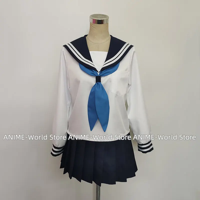 Anime Hyouka Chitanda Eru Ibara Mayaka Cosplay School Uniform Women Girls JK Sailor Suit Costumes Top Skirt Bow Tie Set