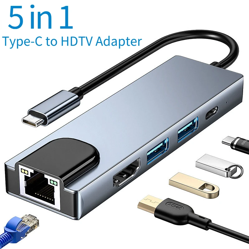 5/8Ports Usb C Dock…