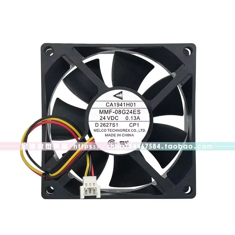 

Новый вентилятор охлаждения для преобразователя частоты 80*80*25 мм, 8 см, 24В, 0.13А, MMF-08G24ES-CP1, 3-проводной