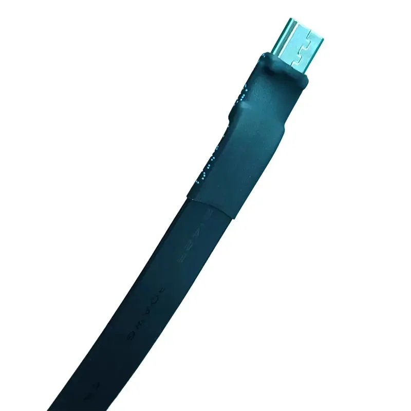 ADT-Link USB 2.0 OTG Type A إلى Micro B ذكر إلى أنثى كابل شريط مسطح مزدوج 90 ° محول تمديد الانحناء خط موصل 480 متر/بي بي إس