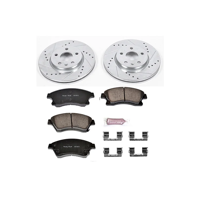 U.S.top rated 13502045 D1522 POWERSTOP Front Brake Kit Pad and Disc Brake System Assembly K5550 for Chevrolet