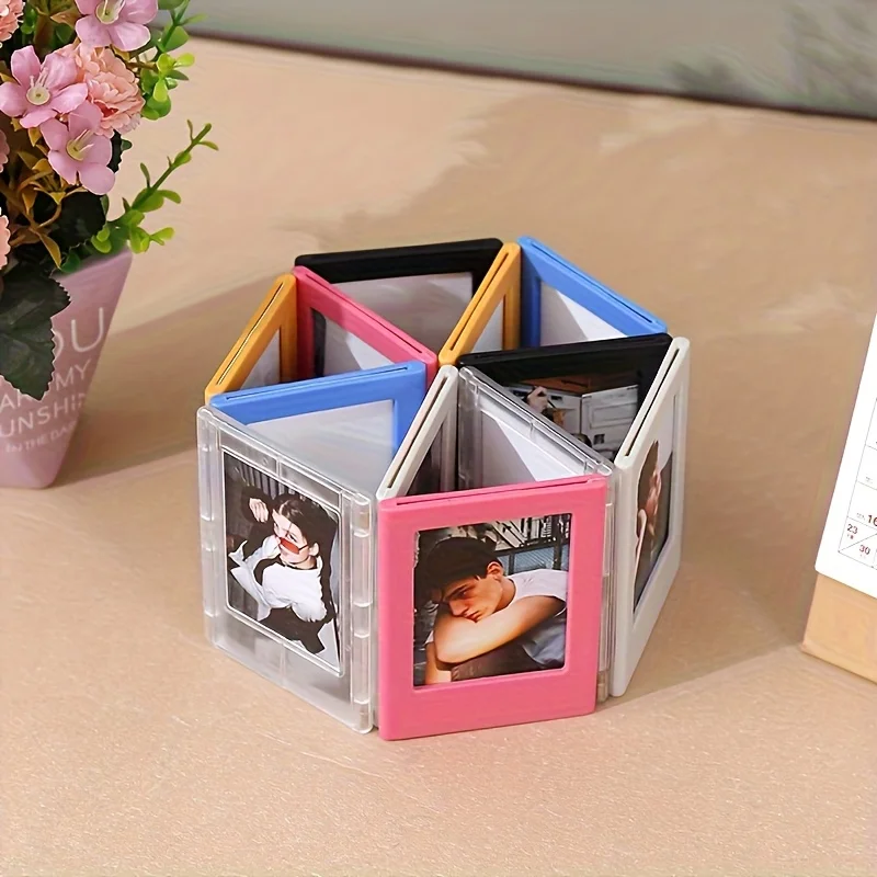 1/5 stücke Retro Magnetische Foto Rahmen für Fujifilm Instax 3 zoll Negative Album Display Halter für Küche Home Decor speicher Geschenke – Detail 11