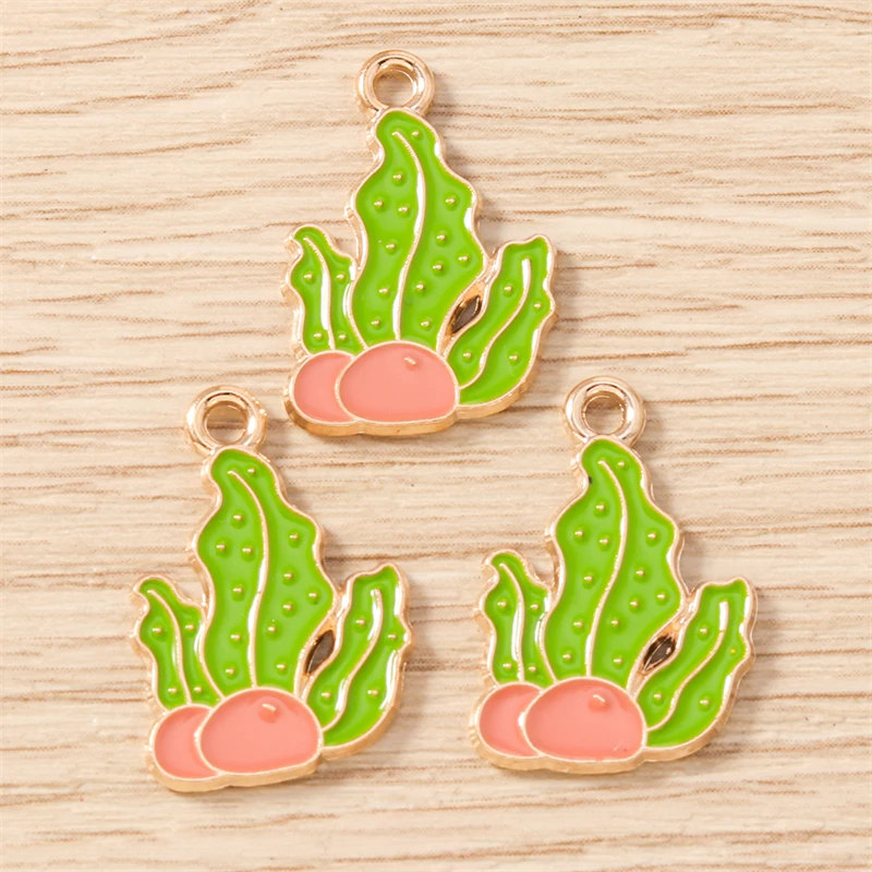 10 Stück Mix süße Meereslebewesen Charms Emaille Oktopus Hummer Krabbe Charms Anhänger für Schmuckherstellung Halsketten Ohrringe DIY Geschenke – Detail 14