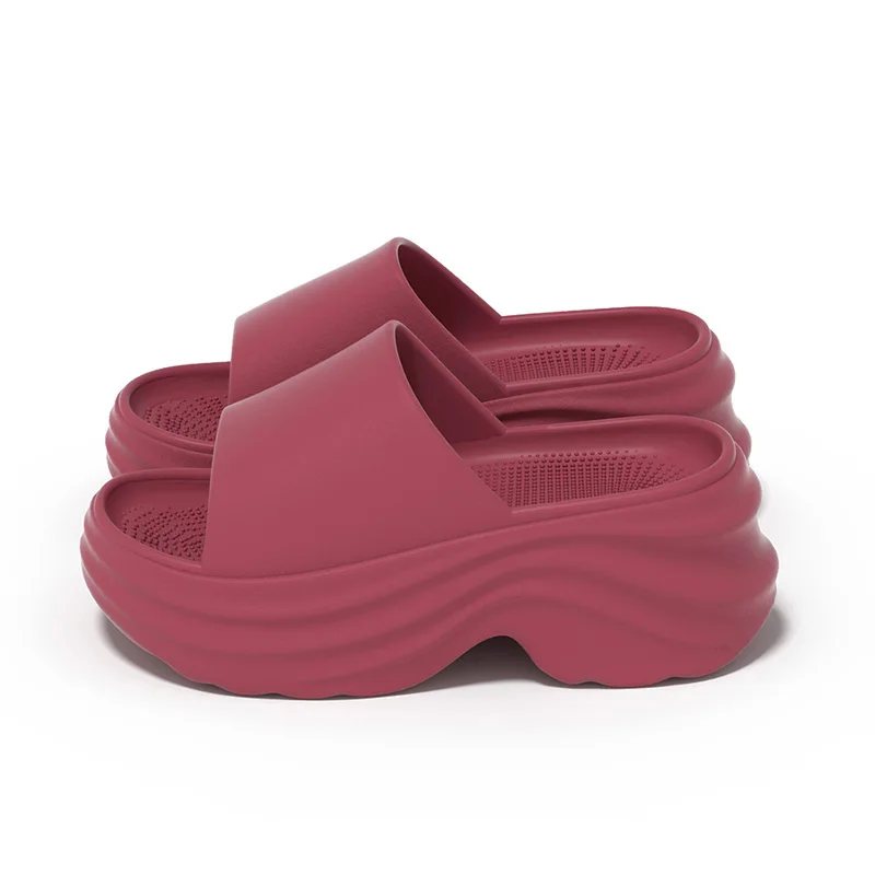 Chunky Plateau-Slipper für Damen – Rutschfeste Indoor- und Outdoor-Sandalen, Strand-Slides aus EVA, rutschfeste offene Sommerschuhe für Zuhause – Detail 9