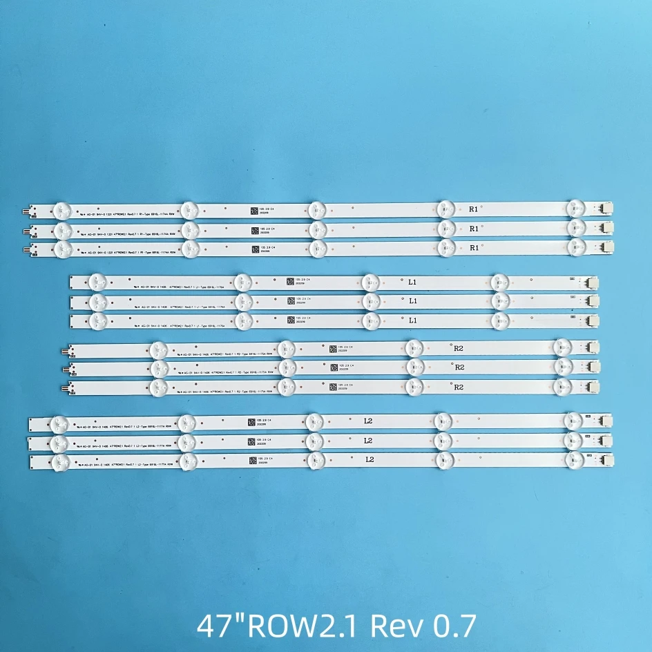 New Full Backlight Array LED Strip Bar For L G 47LN540V 47LN613V 47LA620V 47LN5758 47LN5757 47LN575R-ZE LC470DUE