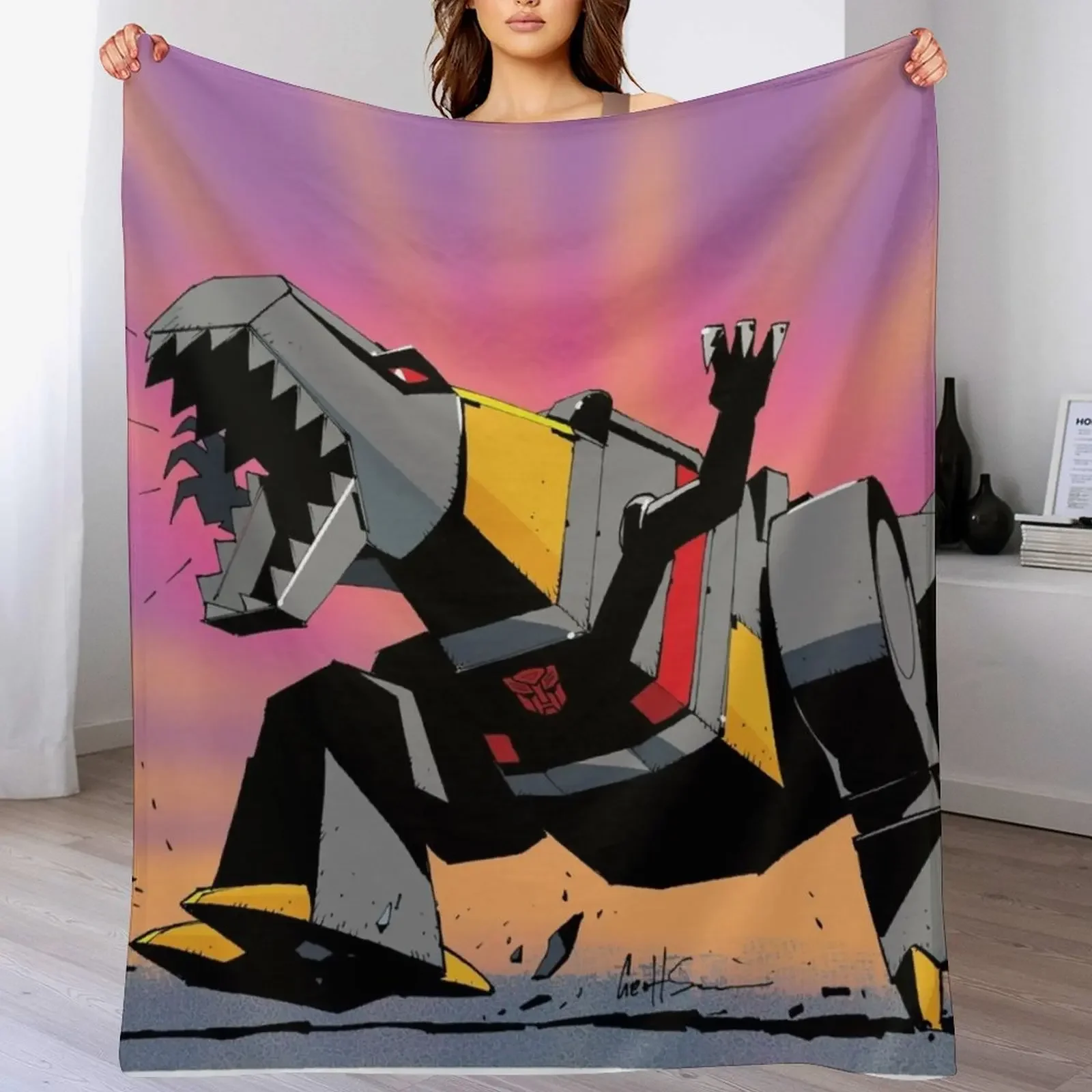 

Grimlock ROAR! Throw Blanket Versatile Cozy Throw Blanket for All Occasions