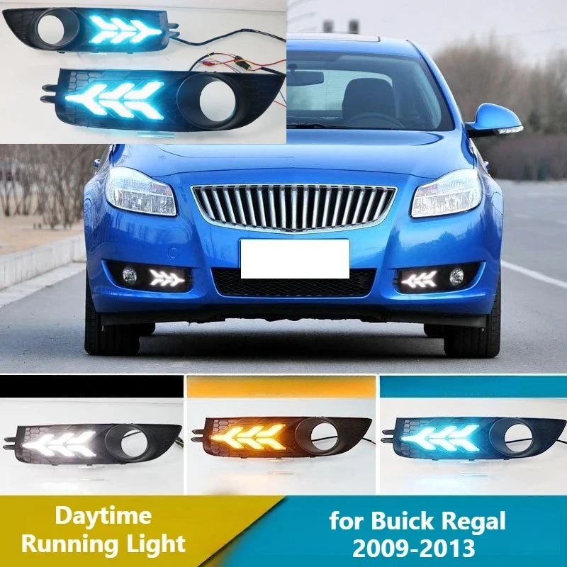 For Buick Regal 2009-2013 Daytime running lights flow steering modified front fog lights durable exterior accessories