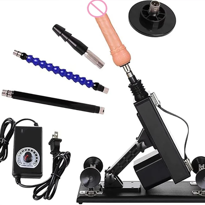 Sex Machine Automatic Machine with 5-8 Attachments, Thrusting Dildo Machine with Suction Cup Adapter, 3XLR Connector Love Machine Adult Sex Toys for Men Women,Sex Toys Suitable for Men, Women and Couples,Masturbation Machine Male and Female Love Sex