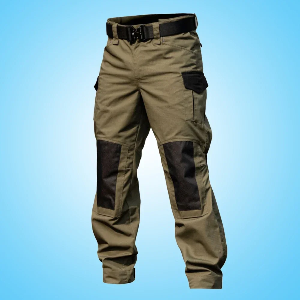 Men's Overalls Outdoor Straight Tactical Pants Men's Waterproof Workwear Urban Commuter Training Pants Sweatpants