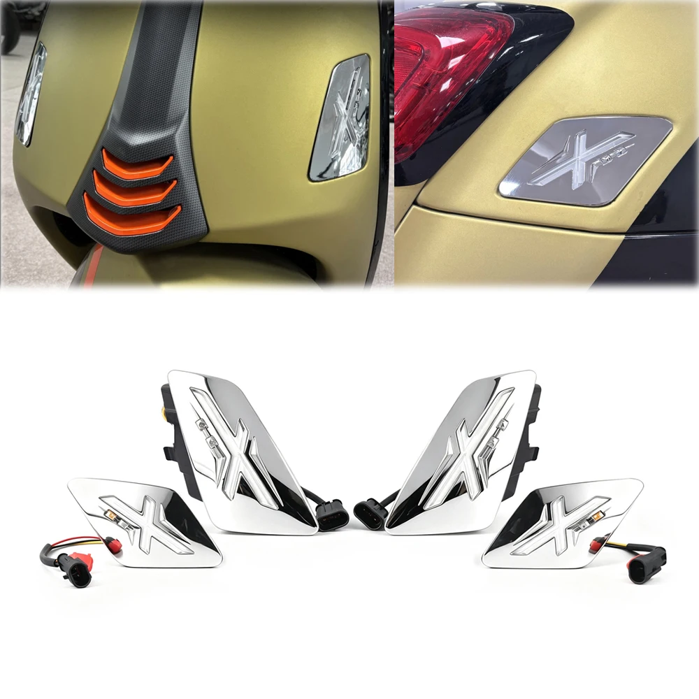 For Vespa GTS300 GTS125 GTS 300 GTS Super 2023-2026 New Motorcycle Front Rear Turn Signal Light Indicator Flashing Lamp