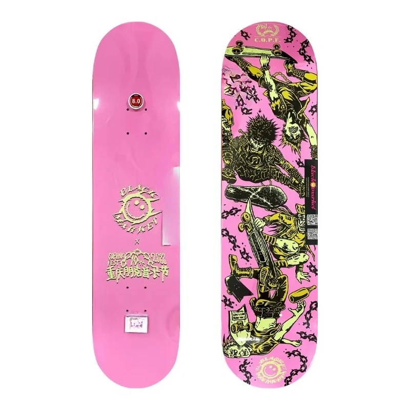 Professional 7-Layer Canadian Maple Double Kick Complete Skateboard Set with Gravity Cast Truck