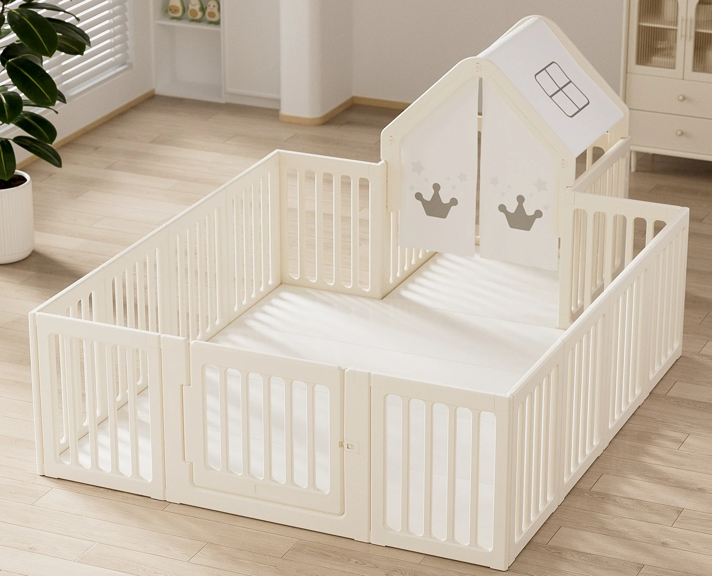 Indoor Home Living Room Baby Children Crawling Ground Games Protective Crawling Mat Fence Baby Ground