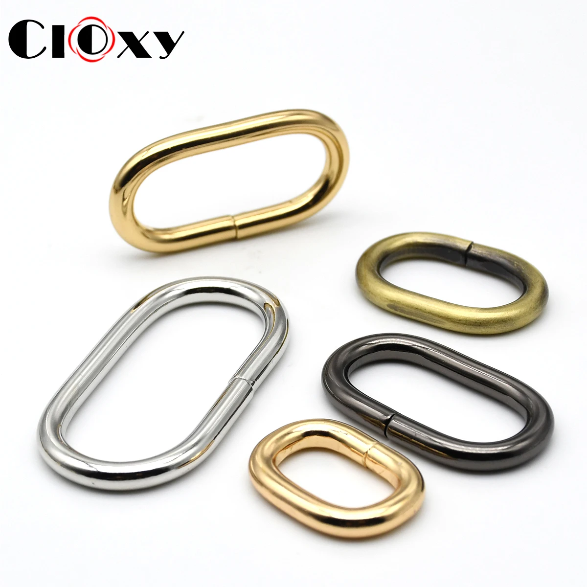

1 Piece Metal Oval O Ring Buckle Strap Adjustable Ring Loop for Leather Craft Bag Webbing Garment DIY Accessories