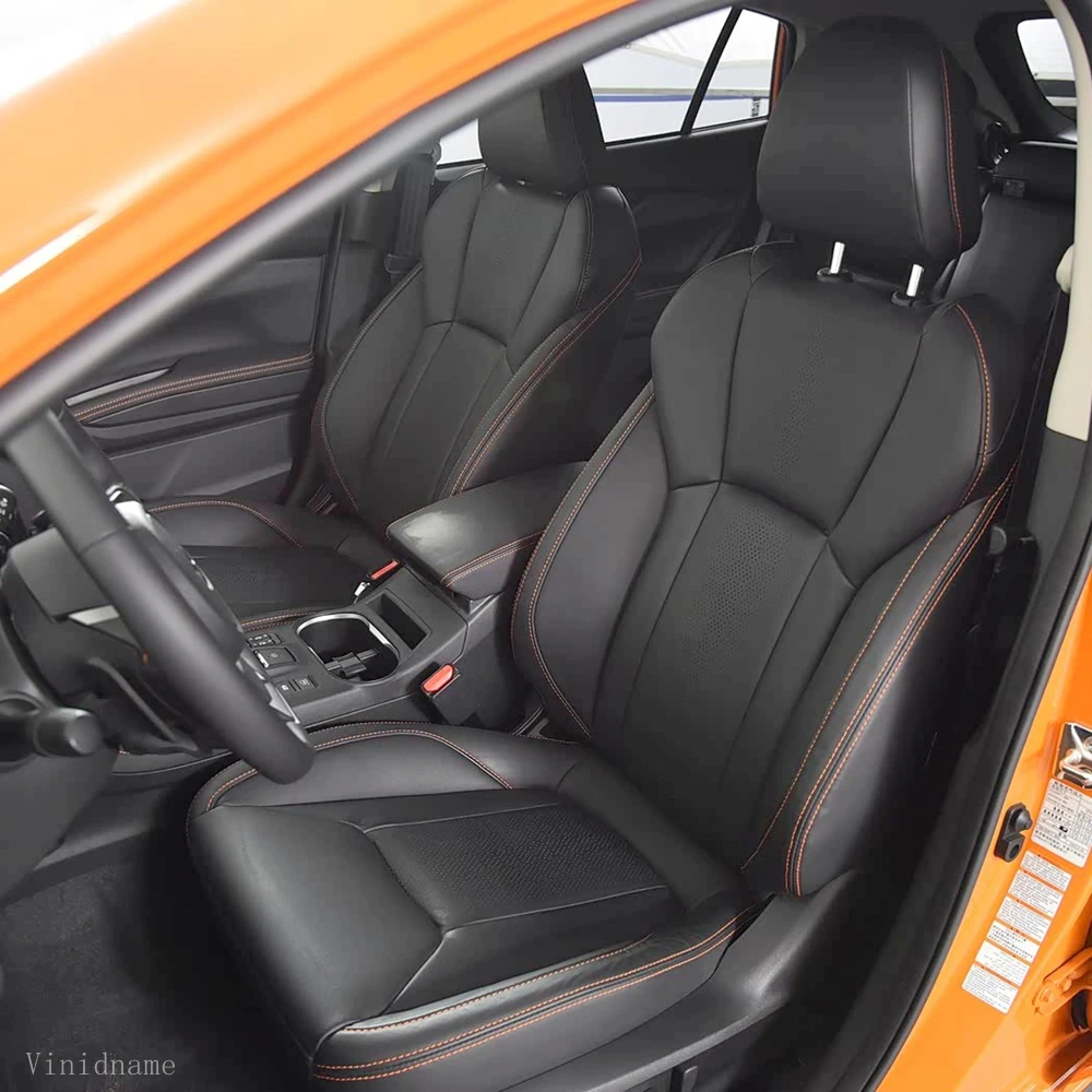 For Subaru XV II 2017 2018 2019 2020 2021 2022 2023 2024 2025 PU Leather Custom Car Seat Covers Full Set Protector Accessories