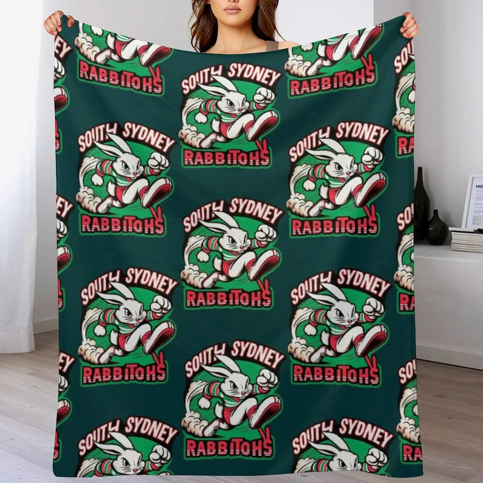 South Sydney Rabbitohs Active Throw Blanket Decorative Throw Cute Plaid Blankets