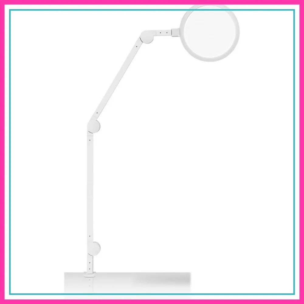 

LED Desk Lamp with USB Charging, Adjustable Color & Brightness, Swing Arm - White