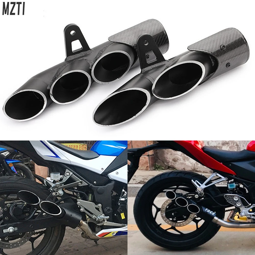 Universal Modified Motorcycle Porous Outlet Exhaust Muffler Pipe For Honda For Suzuki For Kawasaki Racing Escape Moto Silencer