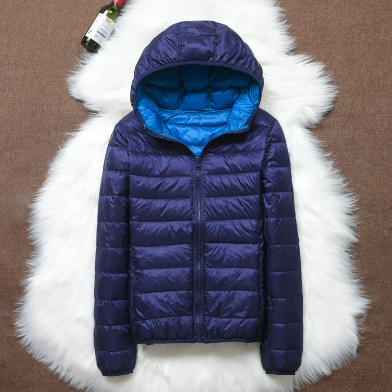 Veste courte en duvet de canard blanc Ultra léger pour femme, manteau épais, coupe-vent, chaud, 90%