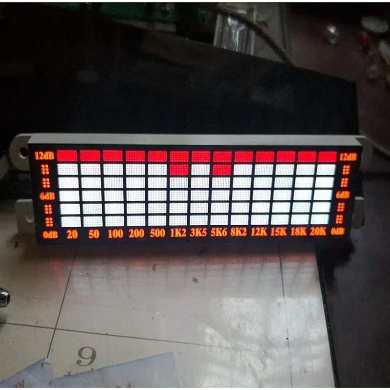 E-Electronic  LED Sound-controlled Music Spectrum Display with Ambient Light Pickup and Atmospheric Rhythm