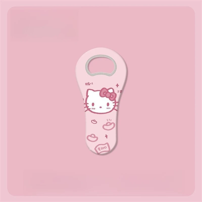 Kawaii Hello Kitty Refrigerator Magnet Bottle Opener Cute Cartoon Beer Opener Creative Design Magnetic Portable Holiday Gift - view 5