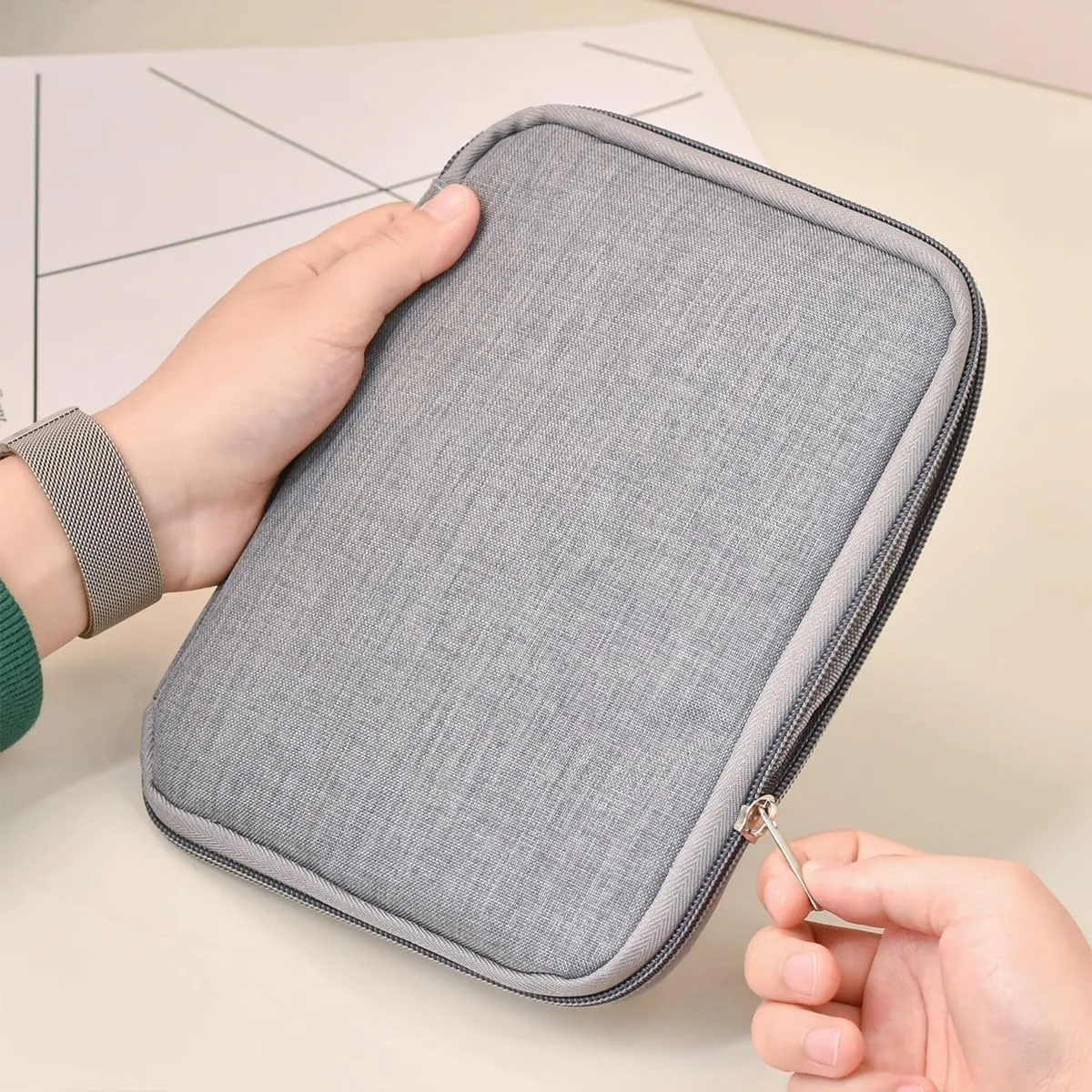 صندوق حزام الساعة لساعة أبل، حافظة حزام ساعة السفر/كابل البيانات، حقيبة تخزين، صندوق الساعات، منظم لساعة أبل أو الحافظة #6