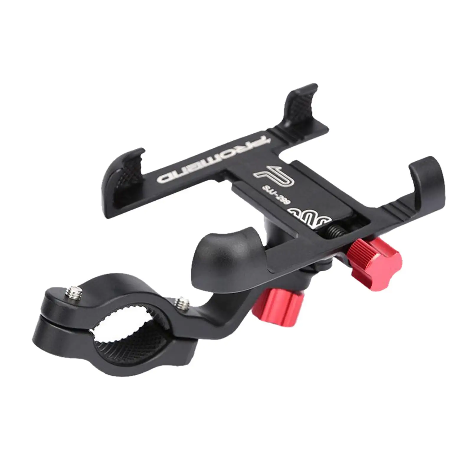 Aluminum Alloy Handlebar Phone Holder, with 360 Degree Rotation, Telescopic Adjustment