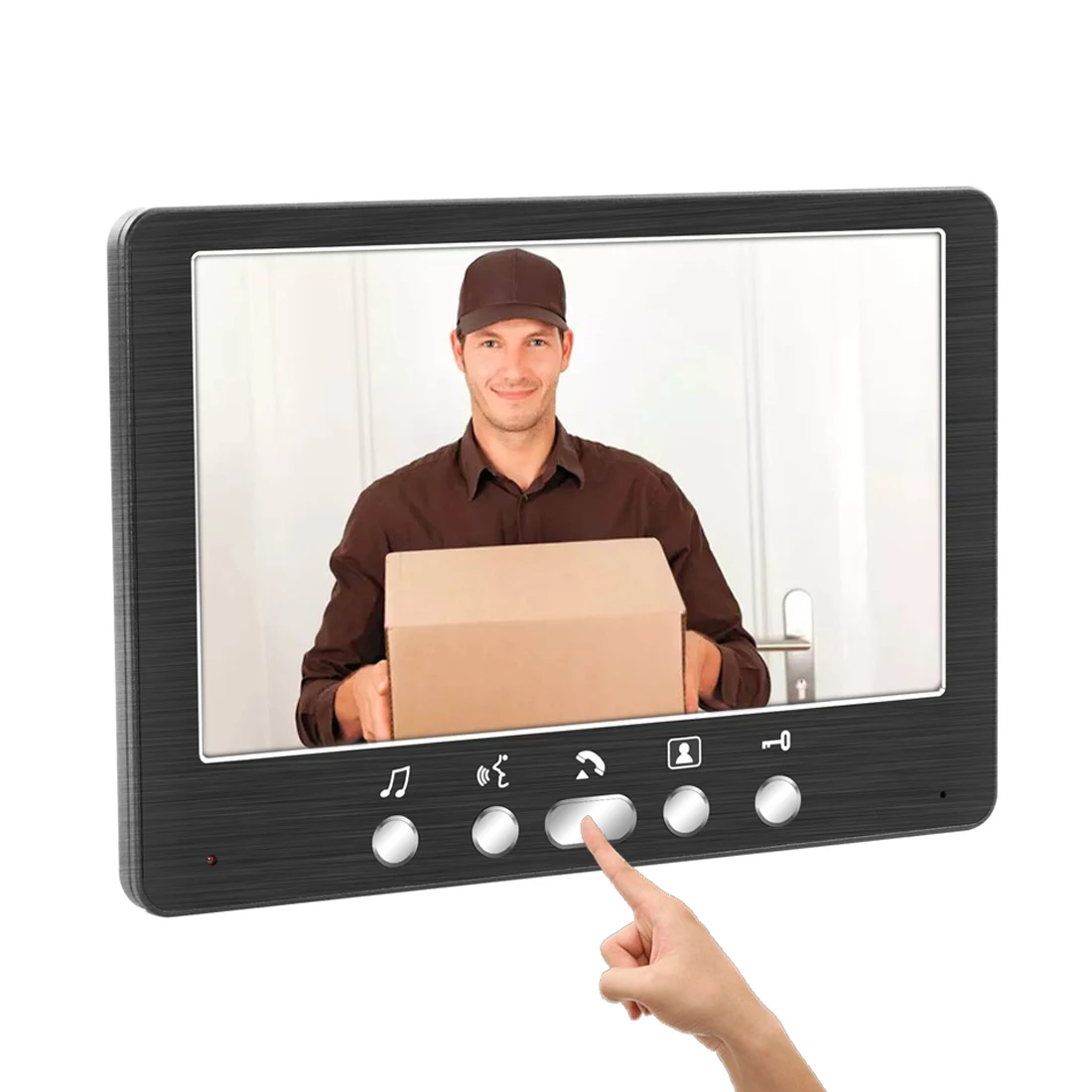 SYSD Home Video Intercom Video Tür Telefon für Wohnung 7 "Monitor 1000TVL Türklingel Kamera Wasserdichte nachtsicht entsperren