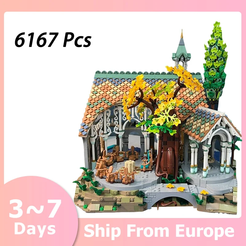 Blocs de construction The Rings Rives Street View, 6167 pièces, modèle série de films, jouet d'assemblage, cadeau d'anniversaire pour enfants et adultes, Compatible 10316