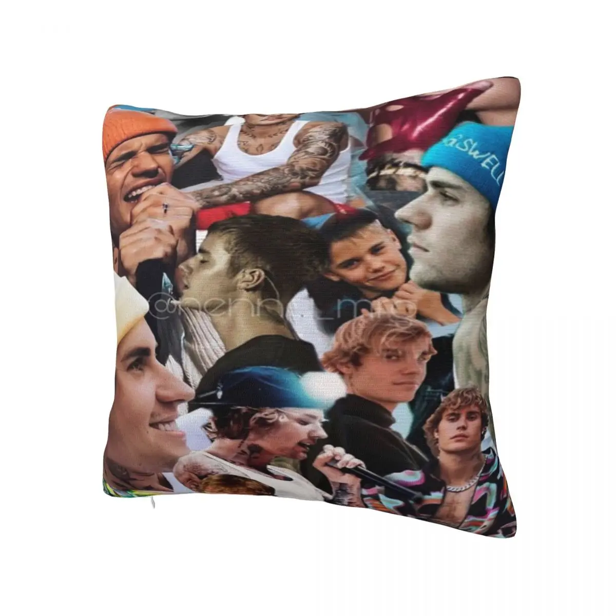 Justin Bieber Plaid Pillowcase Printed Polyester Cushion Cover Decor Popular Singer Throw Pillow Case Cover Seat Wholesale 18