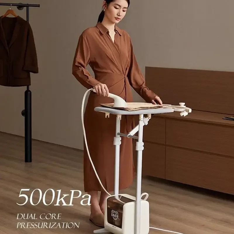 Pressurized steam hanging ironing machine household double pole vertical ironing machine handheld iron