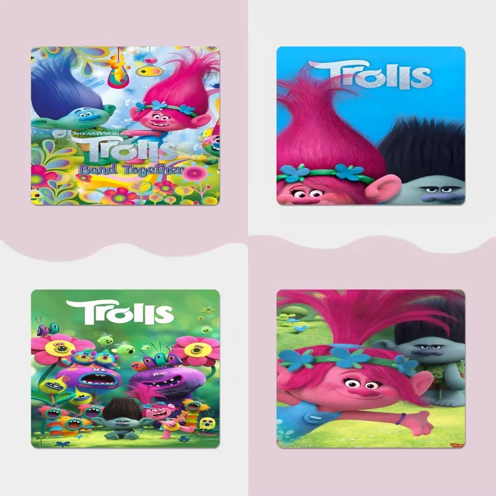 

Trolls Cartoon Mousepad Non-slip Lockedge Computer Desk Mat Table Keyboard Big Mouse Pad Laptop for Teen Girls Bedroom