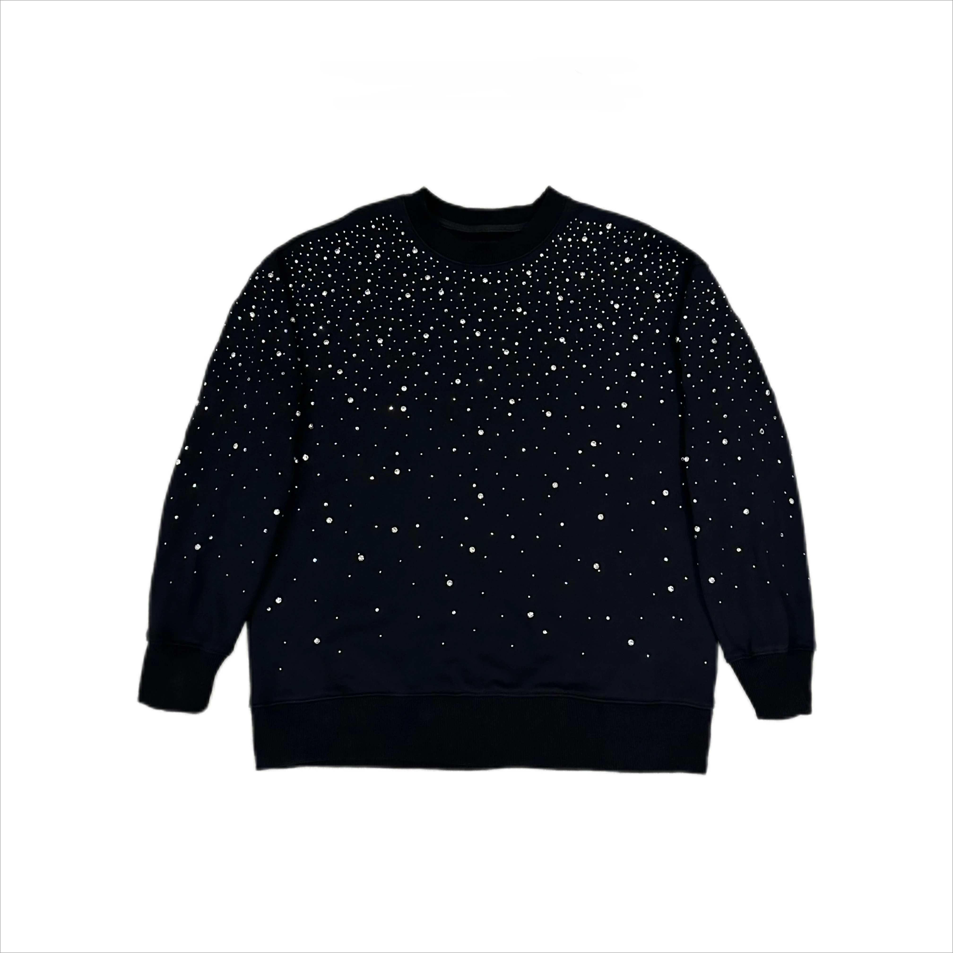 Męskie damskie Same 2024 Jesień Zima Nowe Gorące Diamentowe Koraliki Diamentowe Bluzy z kapturem Crew Neck Długi rękaw Modna Bluza