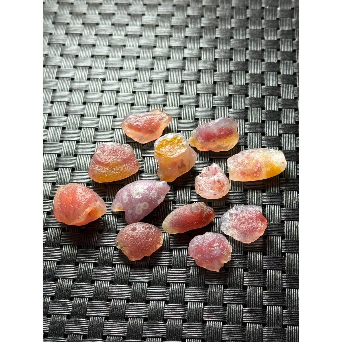 Chalcedony Beauty Alashan Agate Gemstones, 5pcs Vial Set, 10-15mm Natural, Loose Gemstone, Collector Gift-Candy Agate