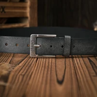 A Men's and Women's Casual Retro Belt Western Style! PU Leather Belt with Metal Buckle, Suitable for Daily Work Wear 6