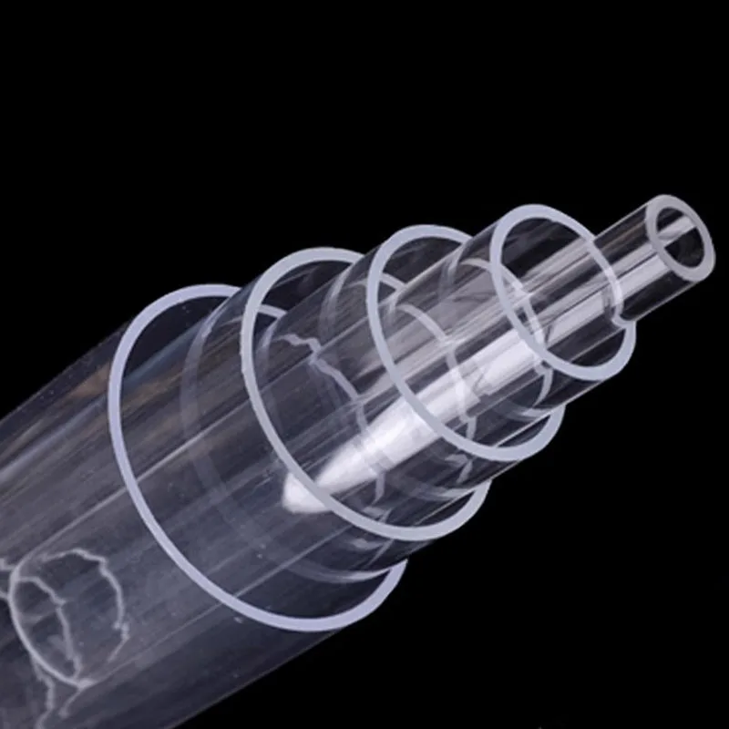 1-4 Buah Tabung Akrilik Transparan Tinggi Panjang 500Mm OD 5Mm 6Mm 8Mm 10Mm 12Mm 15Mm 16Mm 18Mm-50Mm Pipa Bulat Plexiglass PMMA