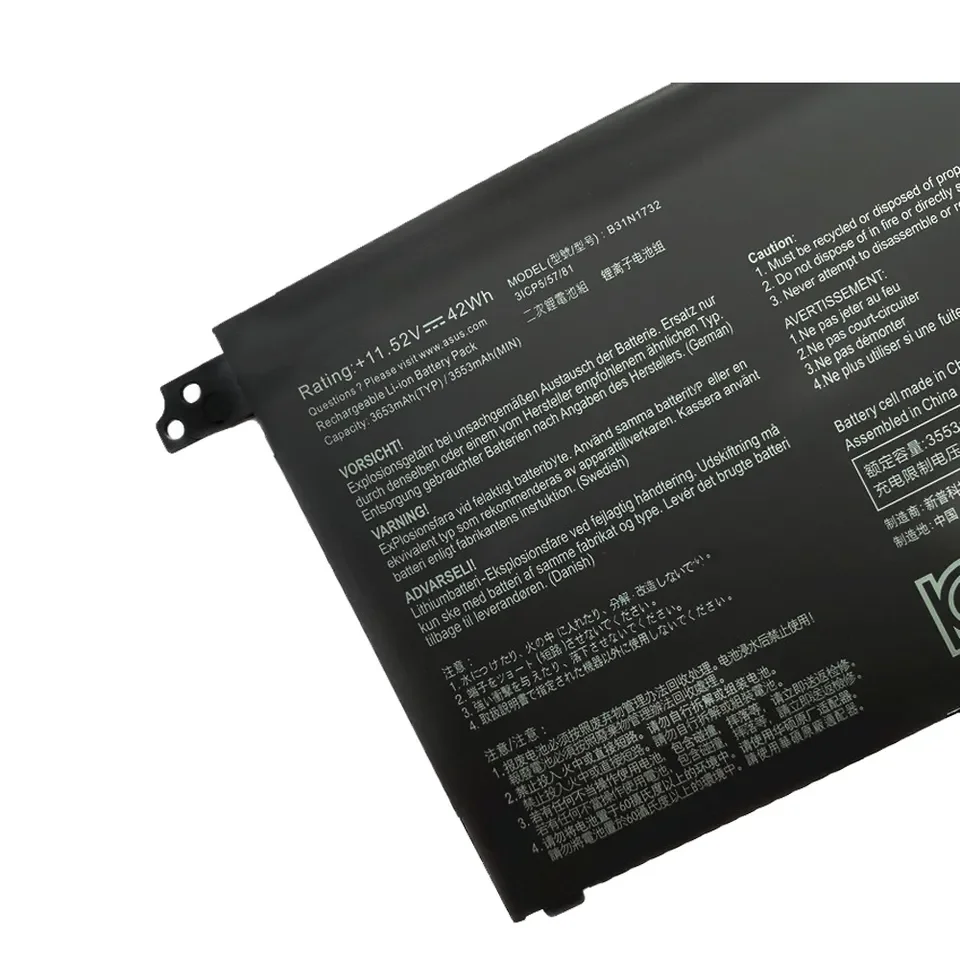 Wholesale Rechargeable Laptop Battery B31N1732 For Asus Vivobook S14 S430FA S430UA-EB015T Battery B31Bi9H 0B200-02960400