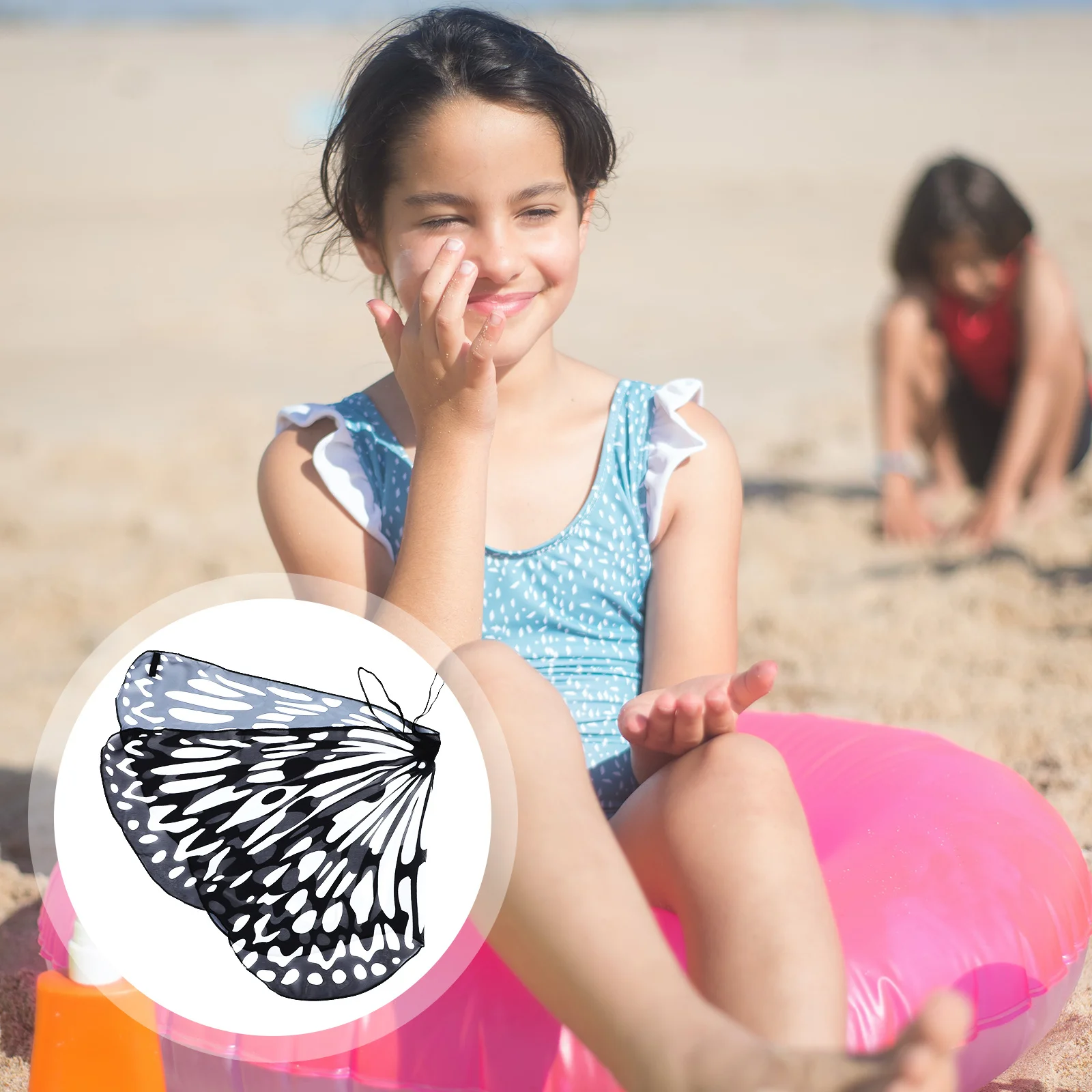 

Butterflies Wings Cape Kids Beach Shawl Festival Party Costume Cosplay Stage Performance Creative Scarf Cloak Beach Shawl