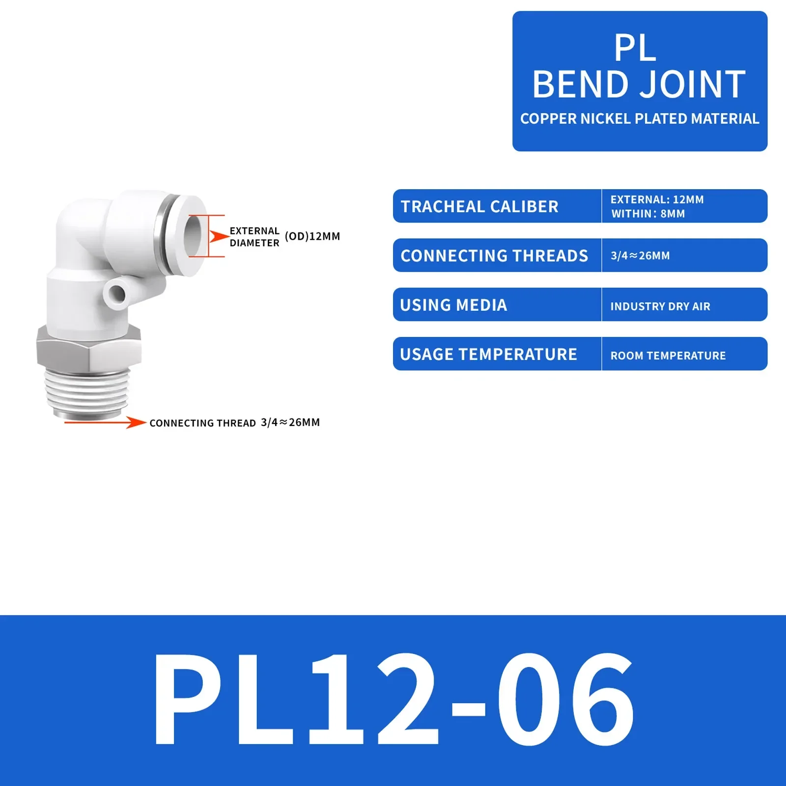 Variant: 3I4 Inch white