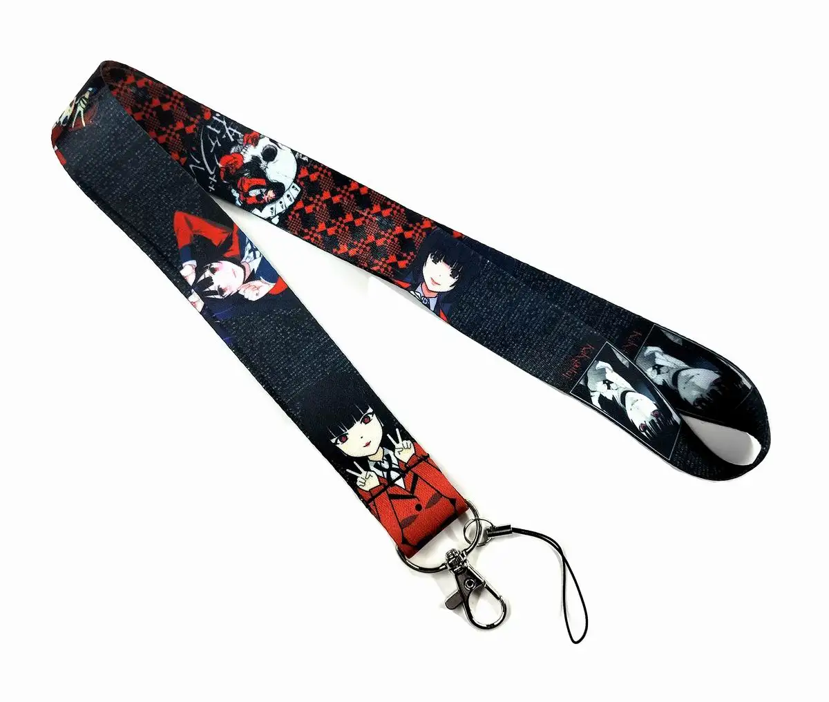 

H-73 KAKEGURUI мультфильм аниме шейный ремешок ремешок для ключей ID-карта ремни для мобильного телефона USB держатель бейджа DIY ремешок подвесная веревка подарки