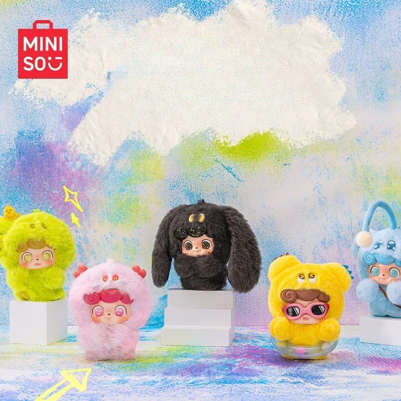 MINISO名創優品 Qbao エモーショナル ファーリーモンスターシリーズ ブラインドボックス サプライズトイ ぬいぐるみペンダント