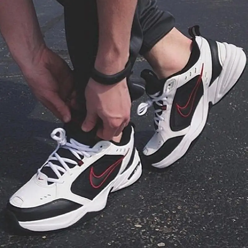 Nike Air Monarch Iv Męskie buty Buty treningowe Moda Retro Amortyzacja Plaid Casual Sportowe buty do biegania 415445   -101