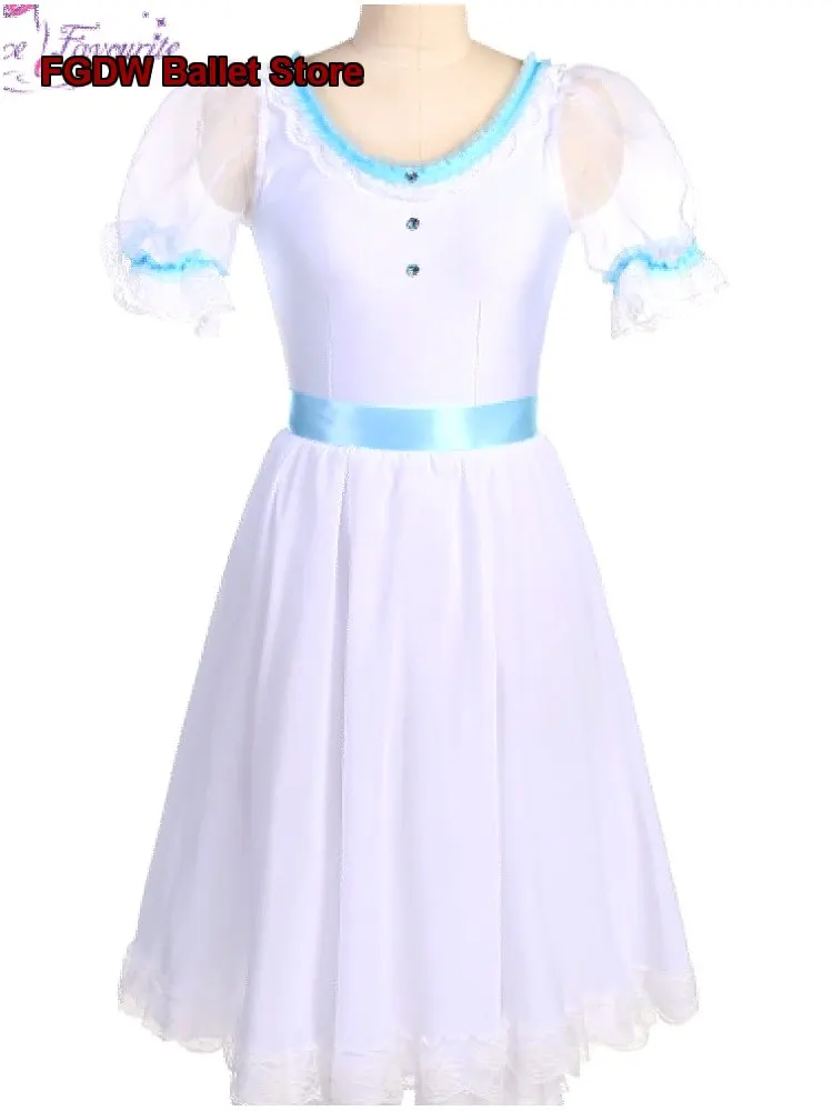 Children's Graduation Performance Costume White Long Women's Adult Performance Costume Kids