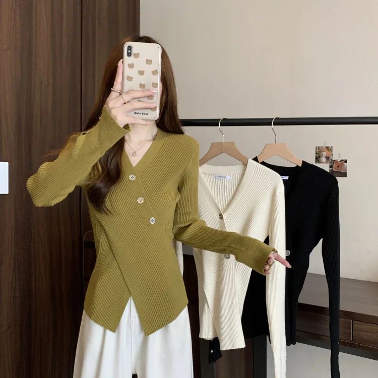 Chandails pulls pulls femme fermeture éclair maillots Olive frange à motifs jardin Nature décontracté Boxy beau coloré hiver chaud