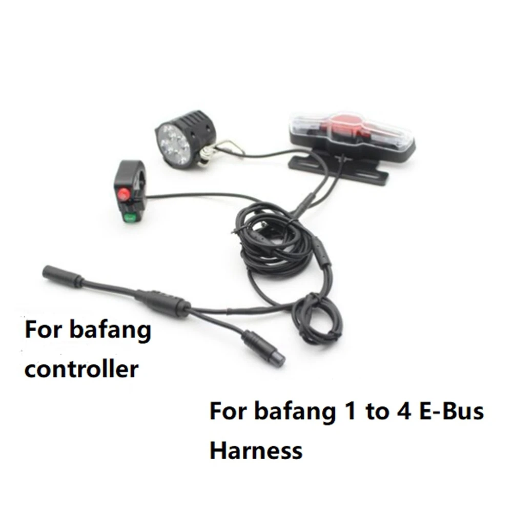 

L39A-Ebike для Bafang BBS01 BBS02 BBSHD передние и задние фонари среднего привода, опорный звуковой сигнал/поворотный/B сгребательный фонарь